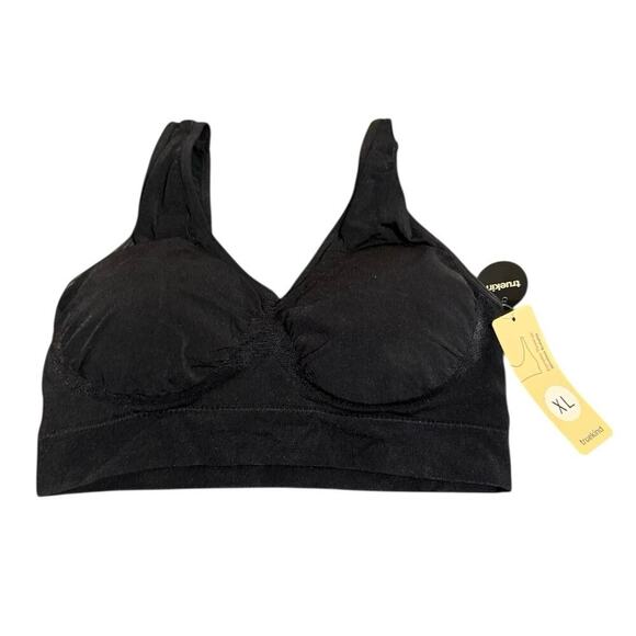NWT Truekind Shapermint Everyday Throw-on Wireless Bralette Black Various Sizes - Picture 1 of 6
